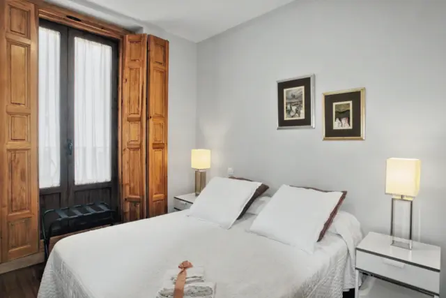 Zona de descanso del apartamento MINT con balcón