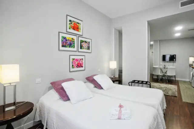 Zona de descanso acogedora del apartamento SILVER