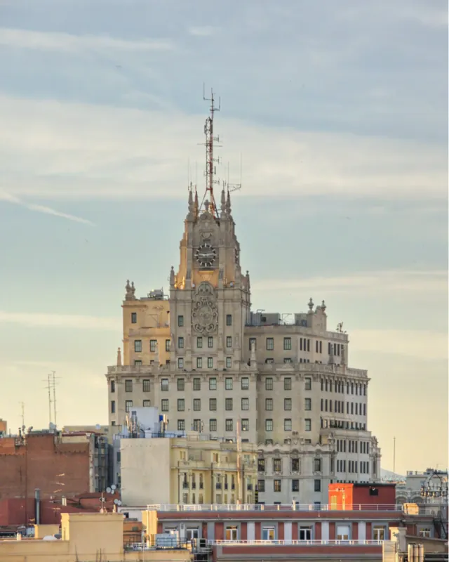 Edificio Telefónica en Gran Vía Madrid